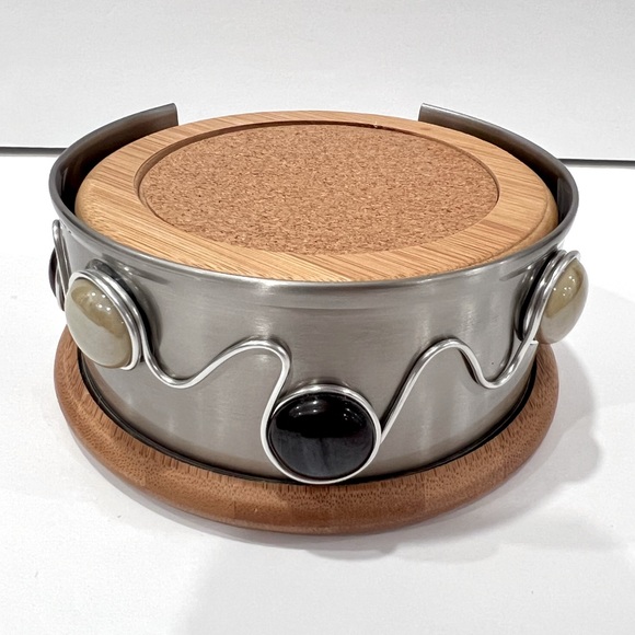 NEW‼️Jeweled Drink Coaster Set - Picture 1 of 9